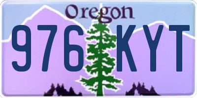 OR license plate 976KYT