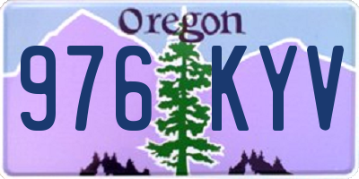 OR license plate 976KYV