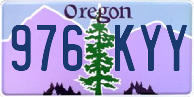OR license plate 976KYY