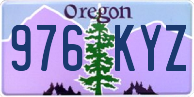 OR license plate 976KYZ