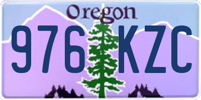 OR license plate 976KZC