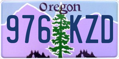 OR license plate 976KZD