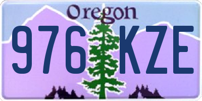 OR license plate 976KZE