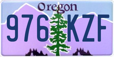 OR license plate 976KZF