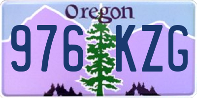 OR license plate 976KZG