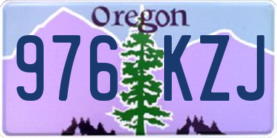 OR license plate 976KZJ