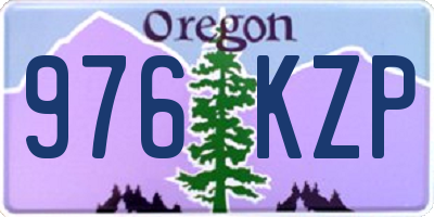 OR license plate 976KZP