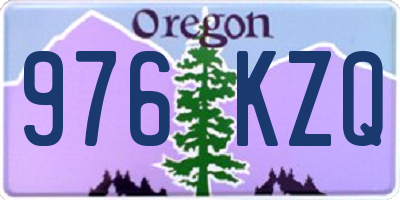 OR license plate 976KZQ