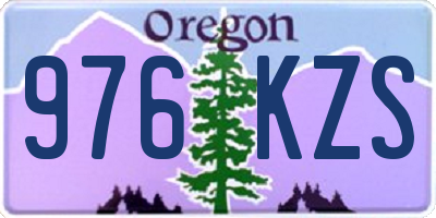OR license plate 976KZS