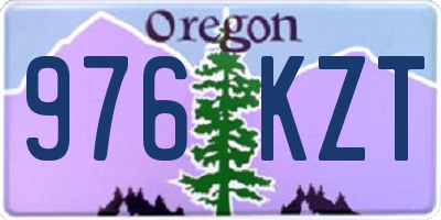 OR license plate 976KZT