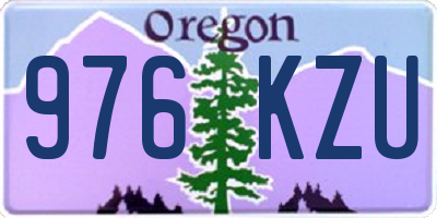 OR license plate 976KZU
