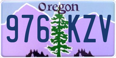 OR license plate 976KZV