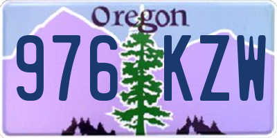 OR license plate 976KZW