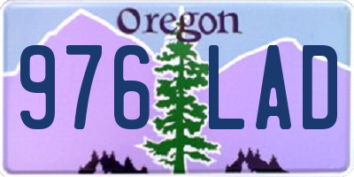 OR license plate 976LAD