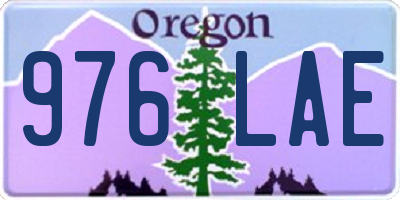 OR license plate 976LAE