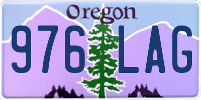 OR license plate 976LAG