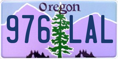 OR license plate 976LAL