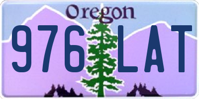 OR license plate 976LAT