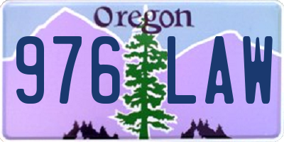 OR license plate 976LAW