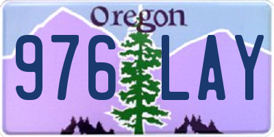 OR license plate 976LAY