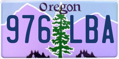 OR license plate 976LBA