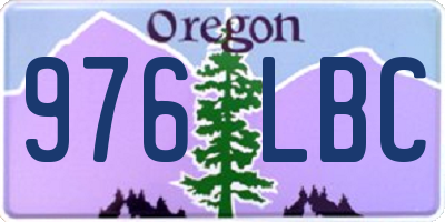 OR license plate 976LBC