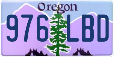 OR license plate 976LBD