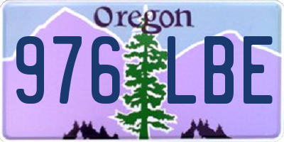 OR license plate 976LBE