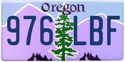OR license plate 976LBF