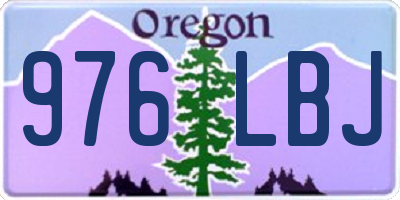OR license plate 976LBJ