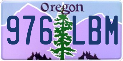 OR license plate 976LBM