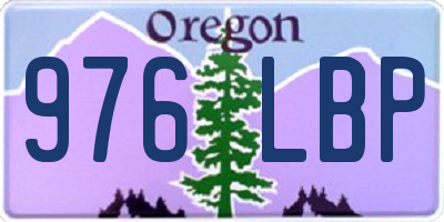 OR license plate 976LBP
