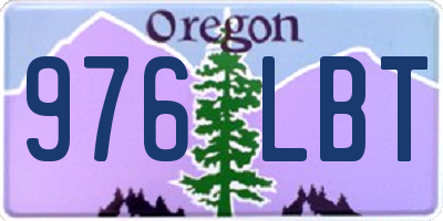 OR license plate 976LBT