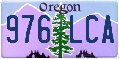 OR license plate 976LCA