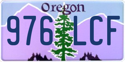 OR license plate 976LCF