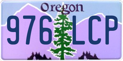 OR license plate 976LCP