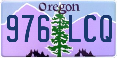 OR license plate 976LCQ