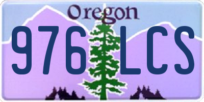 OR license plate 976LCS