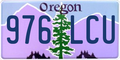 OR license plate 976LCU