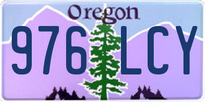 OR license plate 976LCY