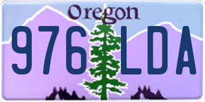OR license plate 976LDA