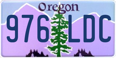 OR license plate 976LDC