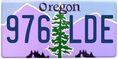 OR license plate 976LDE