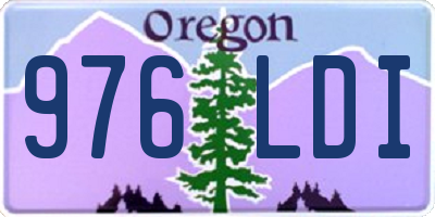 OR license plate 976LDI