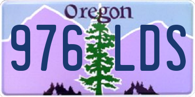 OR license plate 976LDS