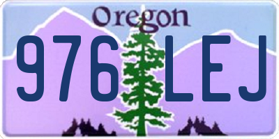 OR license plate 976LEJ