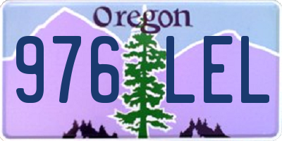 OR license plate 976LEL