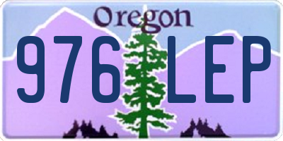 OR license plate 976LEP