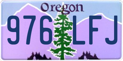 OR license plate 976LFJ