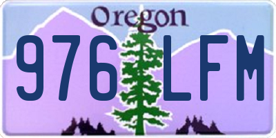 OR license plate 976LFM